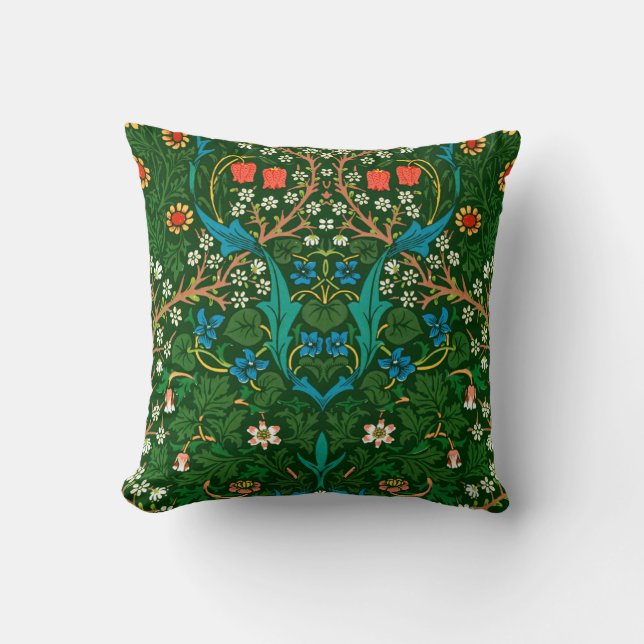 Coussin WM Morris Blackthorn Motif Art nouveau (Recto)