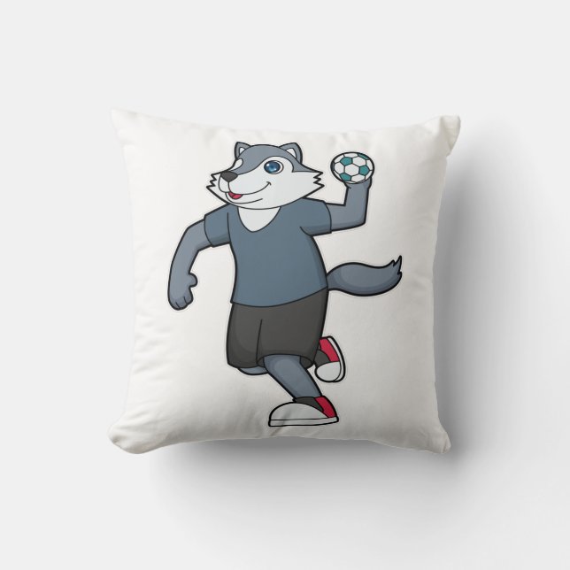 Coussin Wolf Handball joueur Handball (Recto)