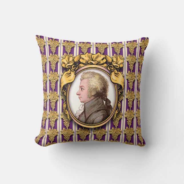 Coussin Wolfgang Amadeus Mozart (Recto)