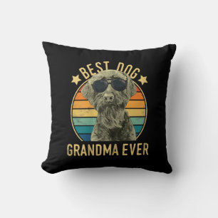 Coussin Womens Best Dog Grandma Ever Giant Schnauzer