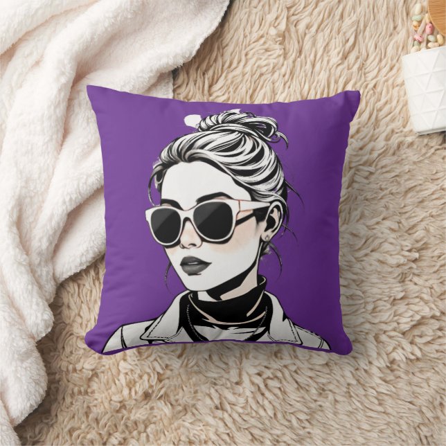 Coussin Womens Raiders - Courir le monde, style filles! (Couverture)
