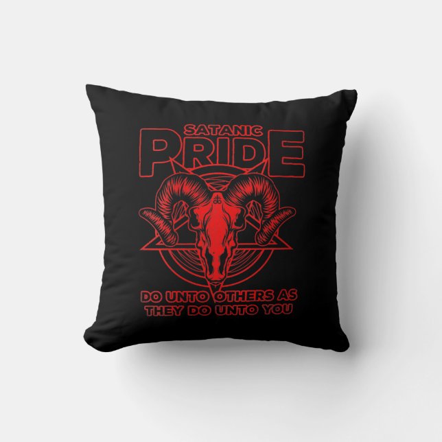 Coussin Womens Satanism Pagan Goat Satan (Recto)