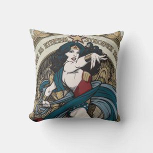 Coussin Wonder Woman Art Nouveau Panel