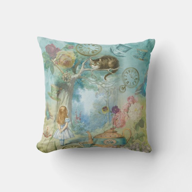 Coussin Wonderland - Alice au pays des merveilles (Recto)