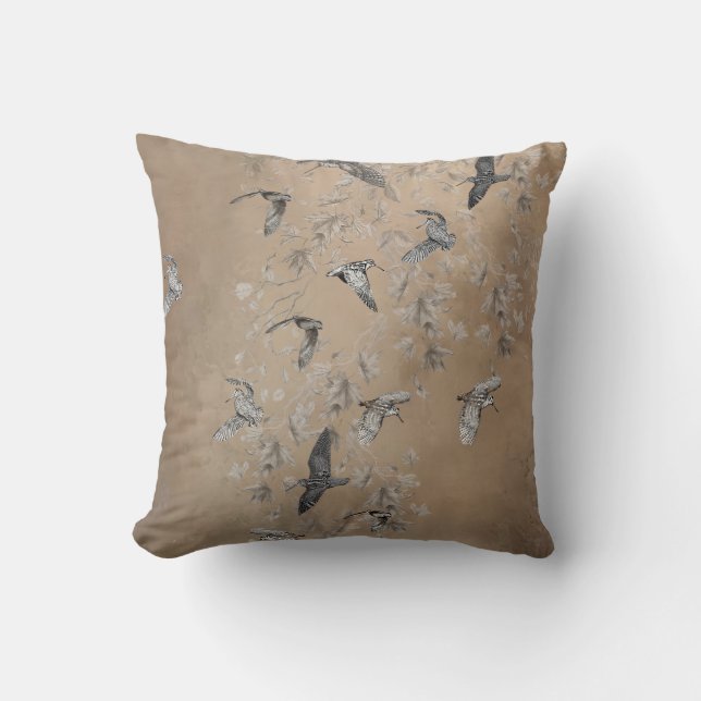 Coussin Woodcock hunting  (Recto)