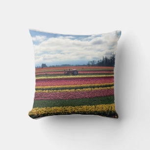Coussin Wooden Shoe Tulip Farm, Woodburn, Oregon