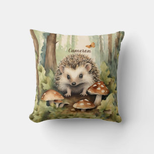 Coussin Woodland Hedgehog Genre Neutre Personnalisé