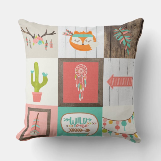 Coussin WOODLAND - sauvage (Recto)