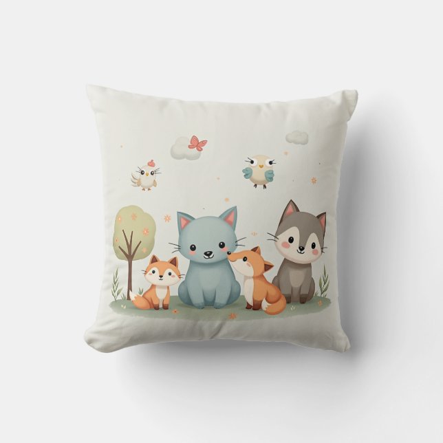 Coussin Woodland Wonder - Jouer Animal Cushion (Recto)