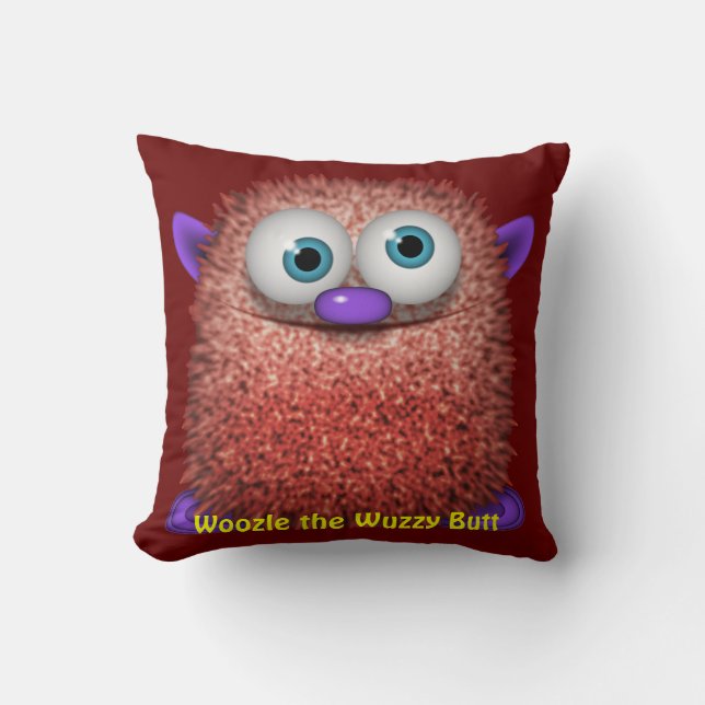 Coussin Woozle Funny Wuzzy Butt Cushion pour la chambre de (Recto)