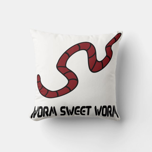 Coussin Worm Sweet Worm (Recto)