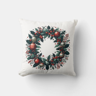 Coussin Wreath de Noël