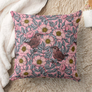 Coussin Wrens en rose