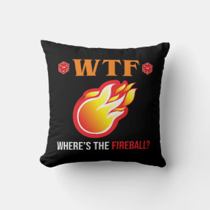 Coussin WTF - Où est The Fireball ?