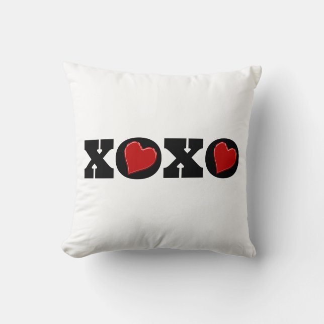 Coussin XOXO et flèche (Recto)
