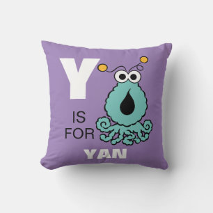 Coussin Y est pour les Yip-Yips Ajoutez votre nom