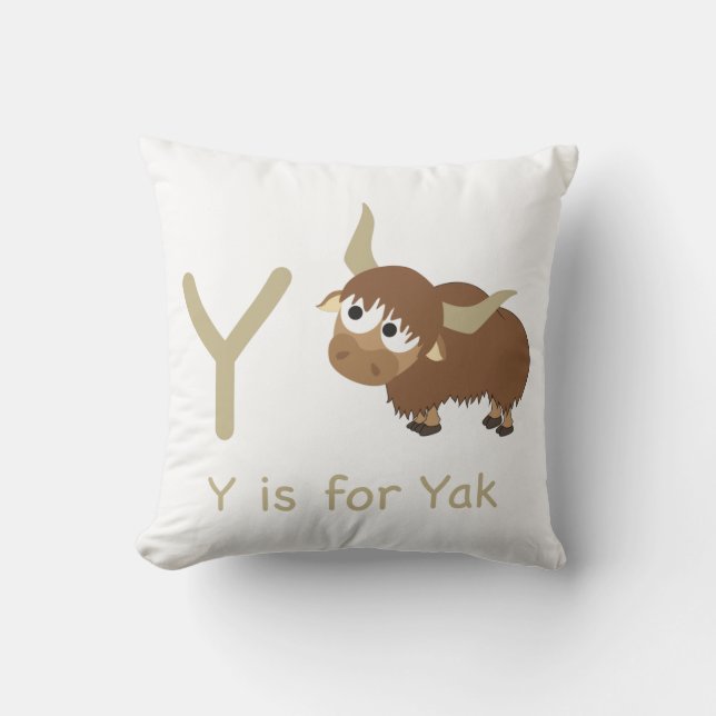 Coussin Y est pour Yak (Recto)