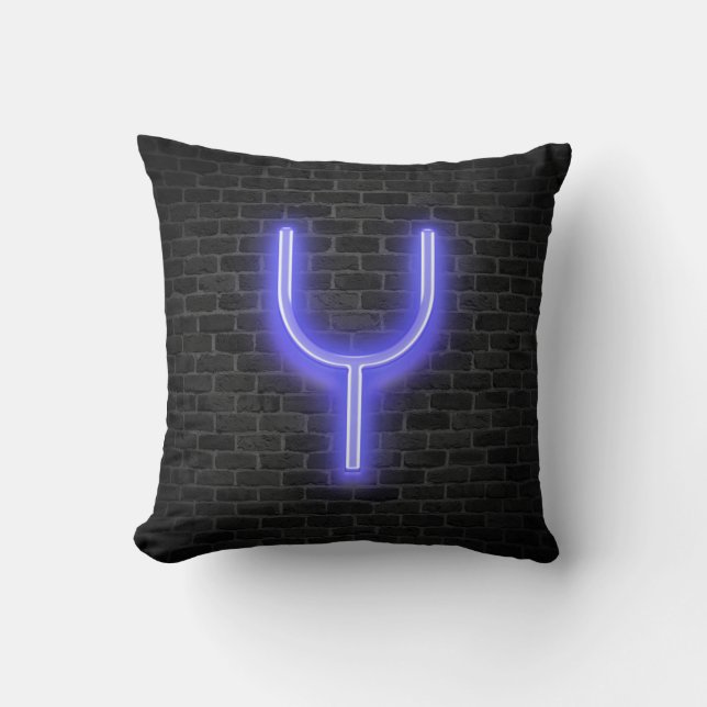 Coussin Y Initial Sur Le Marquee De Neon (Recto)