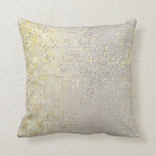 Coussin Yellow Gold gris argent Cyber numérique IT- DESIGN