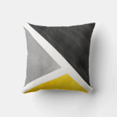 Coussin Yellow Gray White Watercolor (Back)