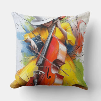 Coussin “Yellow Muse Melody”