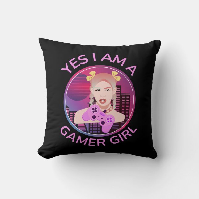 COUSSIN YES I AM A GAMER GIRL (Recto)
