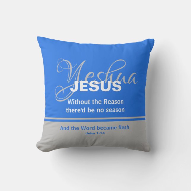 Coussin Yeshua JESUS RAISON SAISON Noël (Recto)