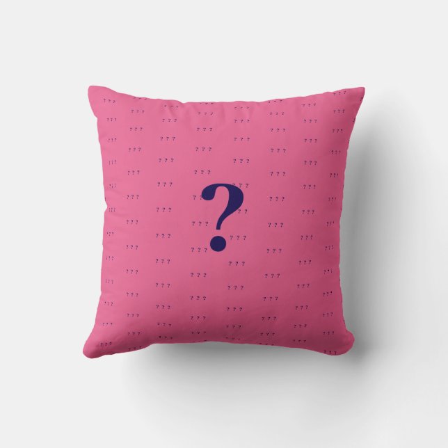Coussin Yeux de hibou 'À qui parles-tu?" (Verso)