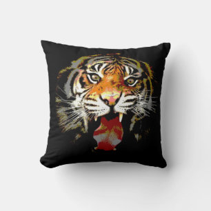 Coussin Yeux de tigres sauvages