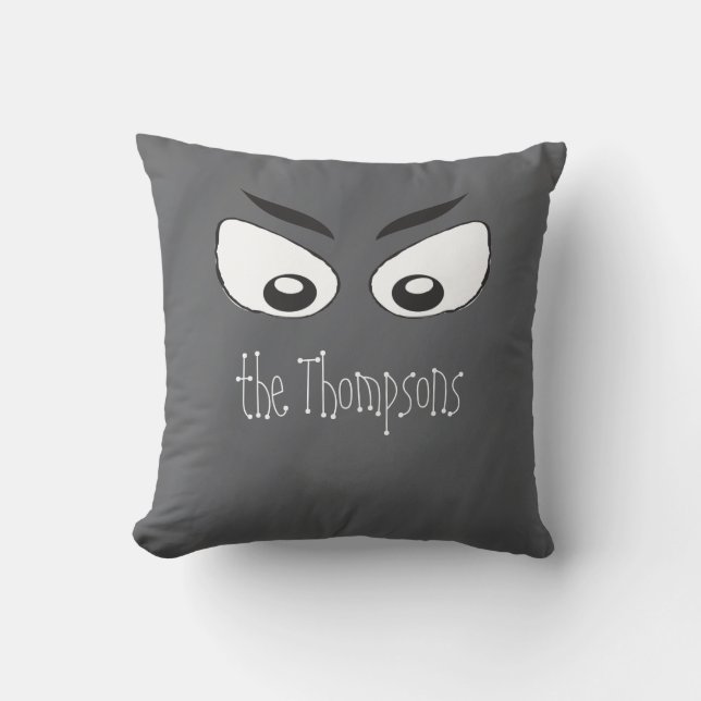 Coussin Yeux effrayants et sinistres (Recto)