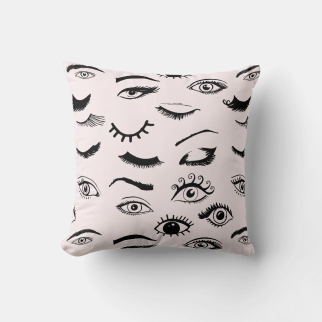 Coussin Yeux et cils (Recto)