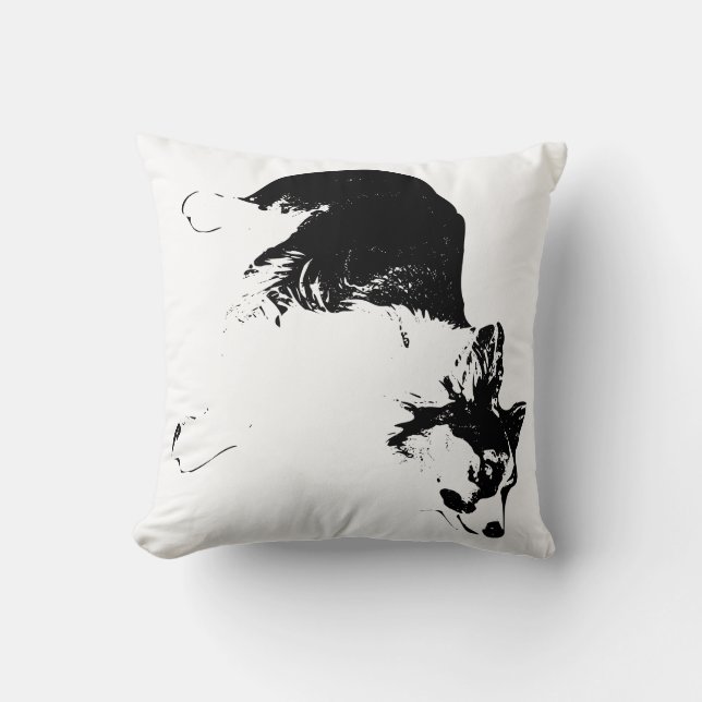 Coussin Yeux Loyaux dans le calme d'automne (Recto)