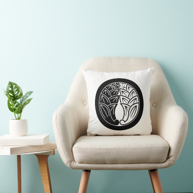 Coussin Yin et yang embrassant des gingembres japonais en  (Chaise)