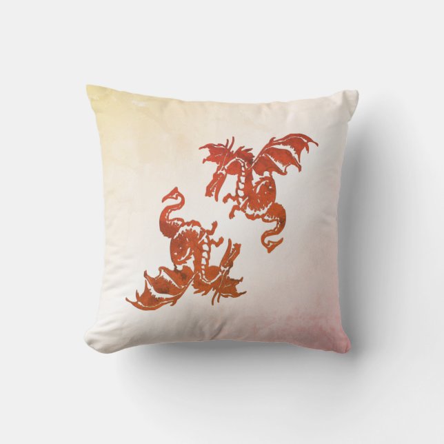 Coussin Yin Yang Dragons (Recto)