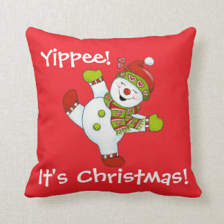 Coussin Yippee !C'est Noël !