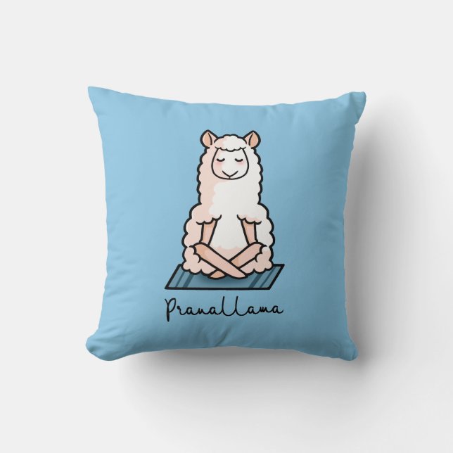 Coussin Yoga llama - Pranallama (Recto)