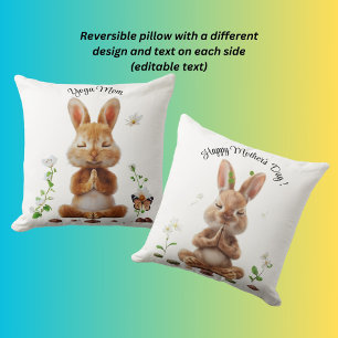 Coussin Yoga Maman Joyeuse Fête des Mères !