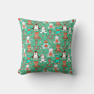Coussin Yoga pose motif Yoga sans couture motif 53