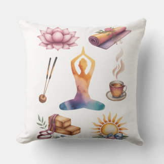 Coussin Yoga silhouette mindful living inspired