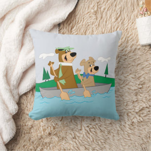 Coussin Yogi Bear et Boo Boo Fun Canoe Adventure