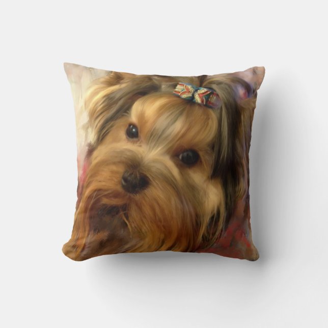 Coussin Yorkie Designer (Recto)