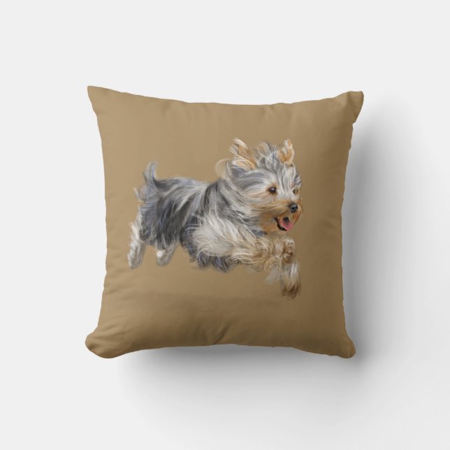 Coussin Yorkshire Terrier (Recto)