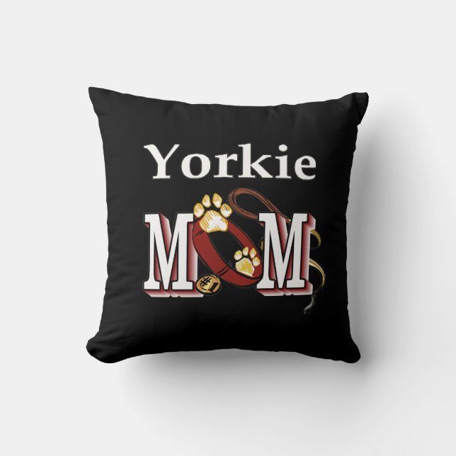 Coussin Yorkshire Terrier ( Yorkie) Maman (Recto)