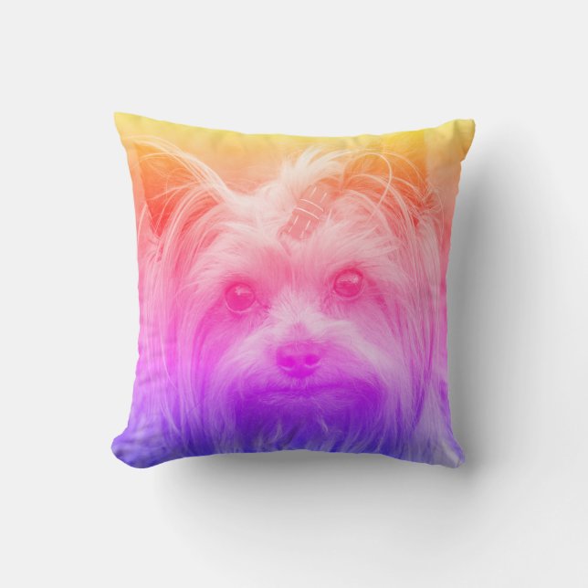 Coussin Yorkshire Terrier Yorkie race préférée (Recto)