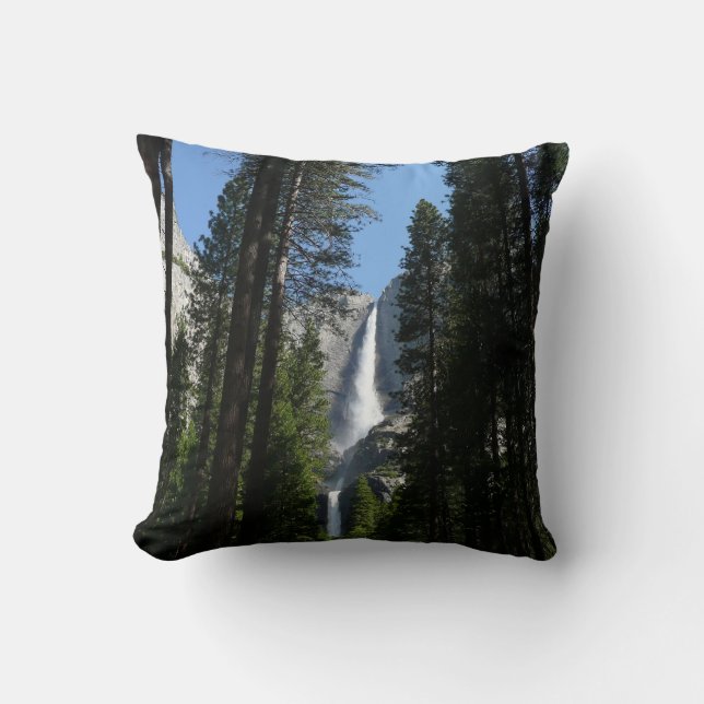 Coussin Yosemite Falls et Woods Paysage Photographie (Recto)