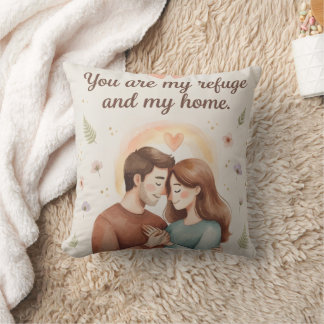 Coussin You Are My Refuge And My Home Throw Pillow | Roman