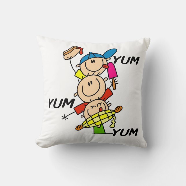 Coussin Yum Yum Été (Recto)
