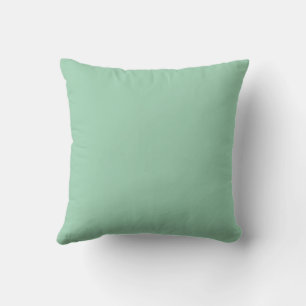 Coussin Yummy Mint vert couleur solide