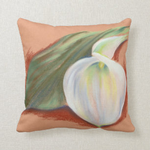 Coussin Zantedeschia et feuille