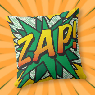 Coussin ZAP Amusement Rétro Bande Dessinée Pop Art